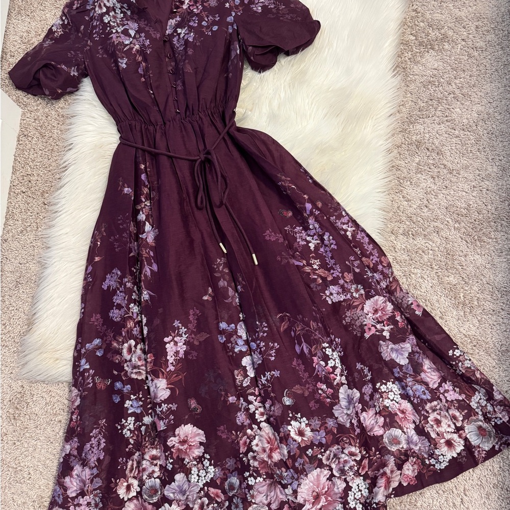 Forever New Plum Floral Maxi Dress - Picture 8 of 12
